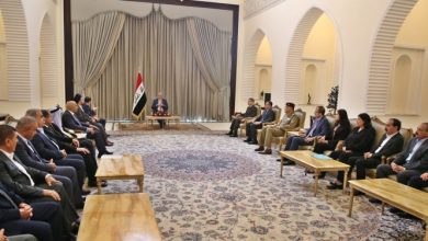 صورة وفد شنكال الديمقراطي الكردستاني حاول منع لقاء اليوم مع الرئيس العراقي