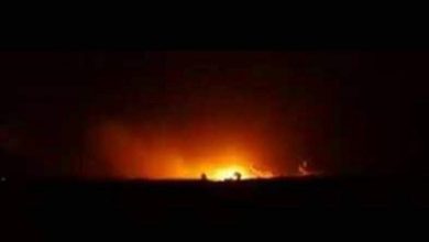 صورة طائرة مسيرة تقصف مخيم سردشت في شنكال