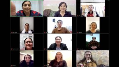 صورة بمناسبة يوم المرأة العالمي 8 من أدار عقدت حركة حرية المرأة الإيزيدية اجتماعا على الانترنيت