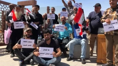 صورة مواطنون من بغداد ينظمون وقفة احتجاجية رفضاً لهجمات الكاظمي على شنكال